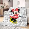Mickey Cartoon Print Flannel Blanket for Travel Picnics Bedrooms Sofas Beds Chairs Home Decor Various Sizes Available New