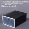 Scatola portascarpe trasparente, organizer tipo cassetto, scarpiera, scatola impilabile in plastica, contenitore separato, semplice scarpiera