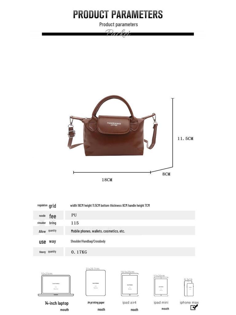 2025 Stylish Dumpling Crossbody & Shoulder Bag - Trendy Niche Design Ladies' Bucket Bag