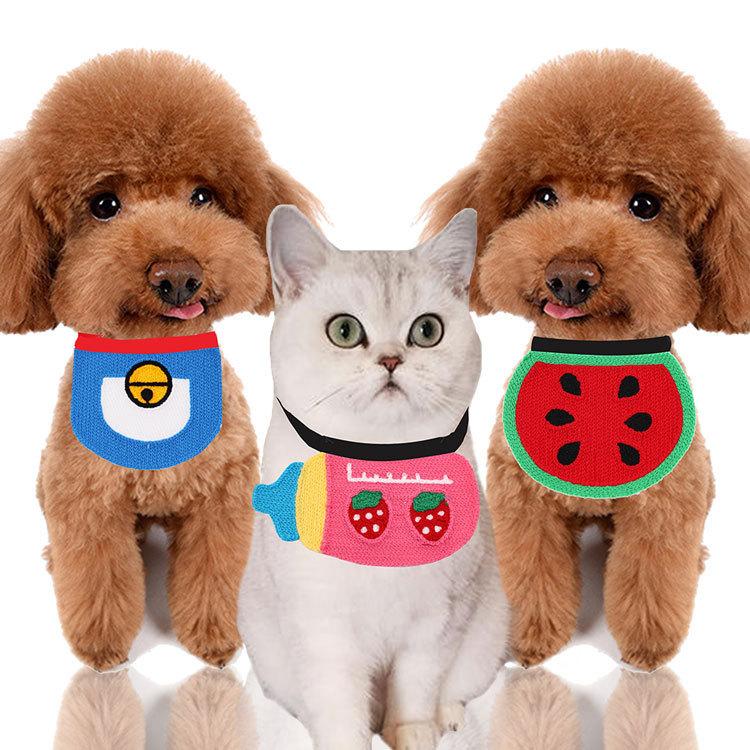 Dog Bibs Cat Pet Dog Cat Neck Scarf Small Medium Large Dogs Teddy Puppy Supplies Cute Pet Bow Tie