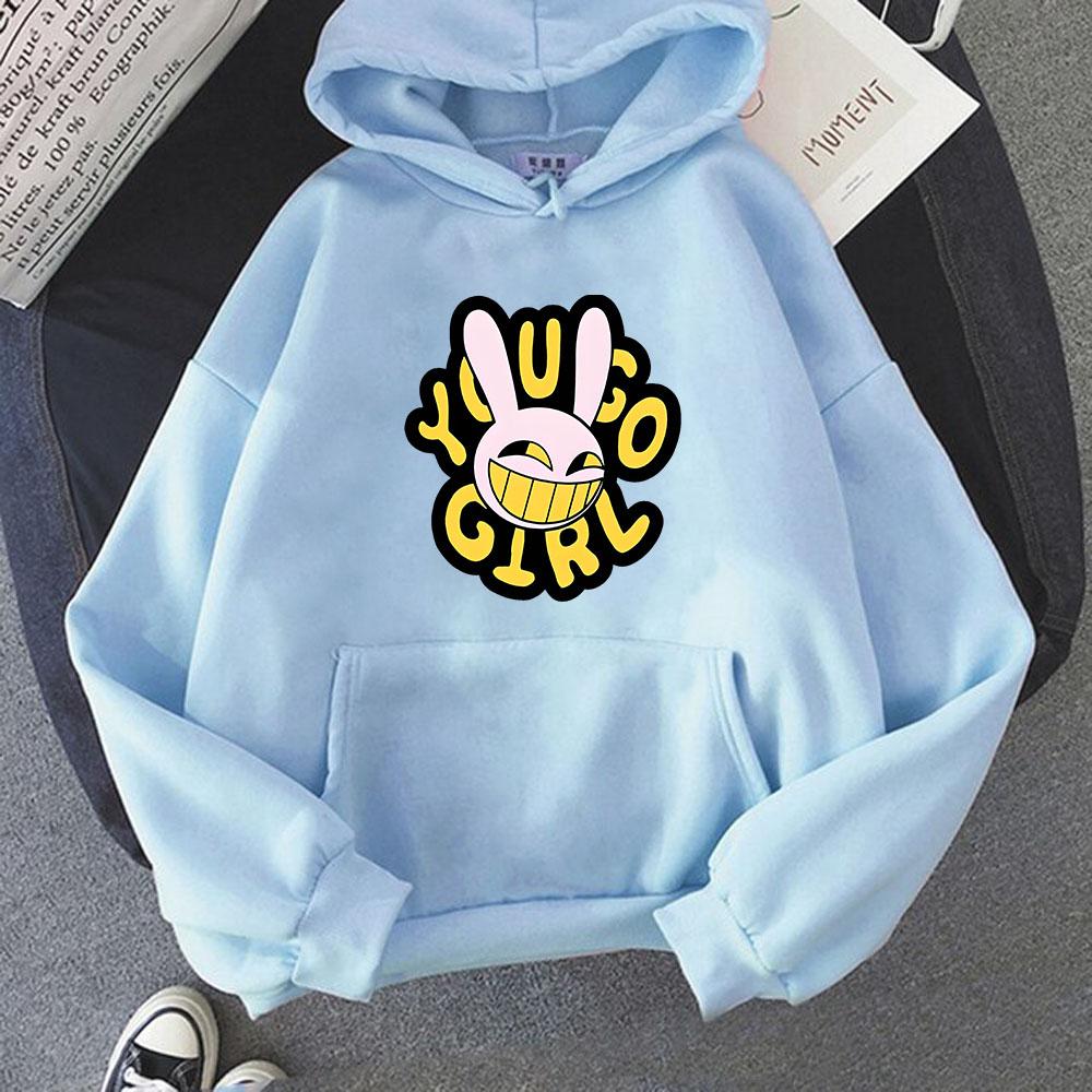 The Amazing Digital Circus Jax Hoodie Men Harajuku Funny Kawaii Hoodies Unisex Cute Rabbit Vintage Pullovers Sweatshirts Cartoon