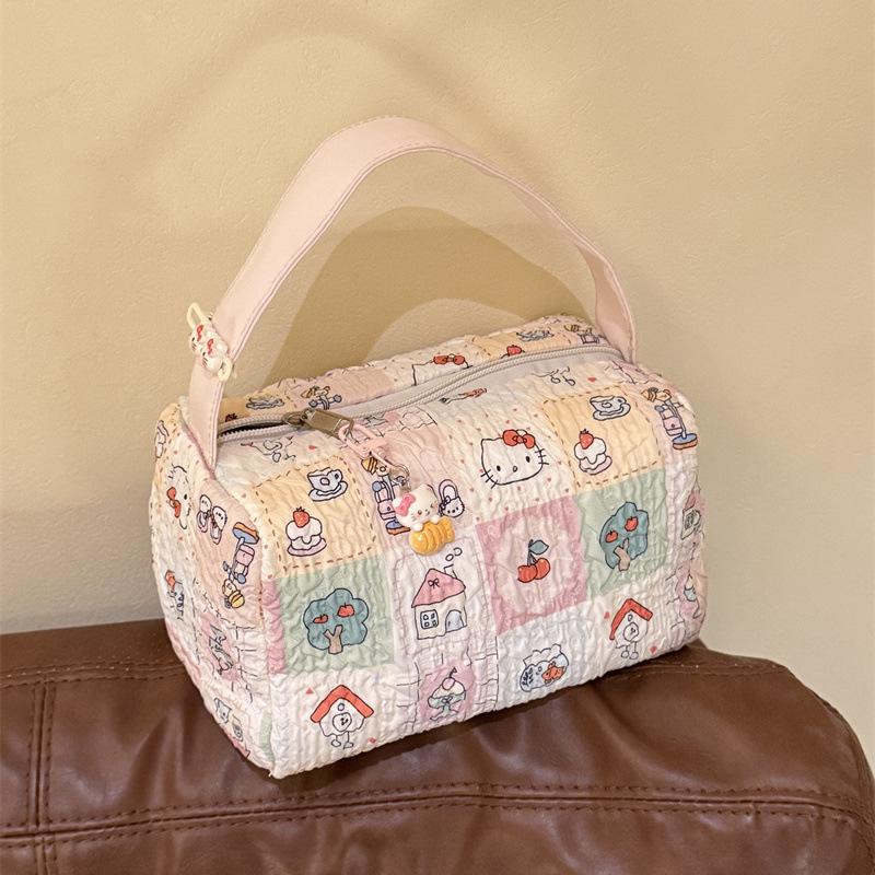 3D Cartoon Cat Travel Makeup & Toiletries Bag, Large Capacity, Portable