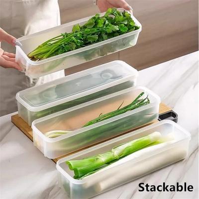 1/2/3pcs Refrigerator Fresh-keeping Storage Box Fresh-keeping Artifact Food Preservation Boxes Transparent Sealed Storage Box
