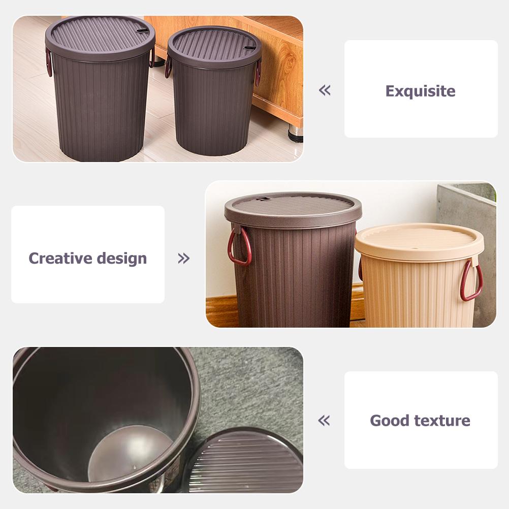 Tea Ceremony Storage Bins with Lids Garbage Container Tea Dregs Drainage Bucket Trash Can Waste Mini