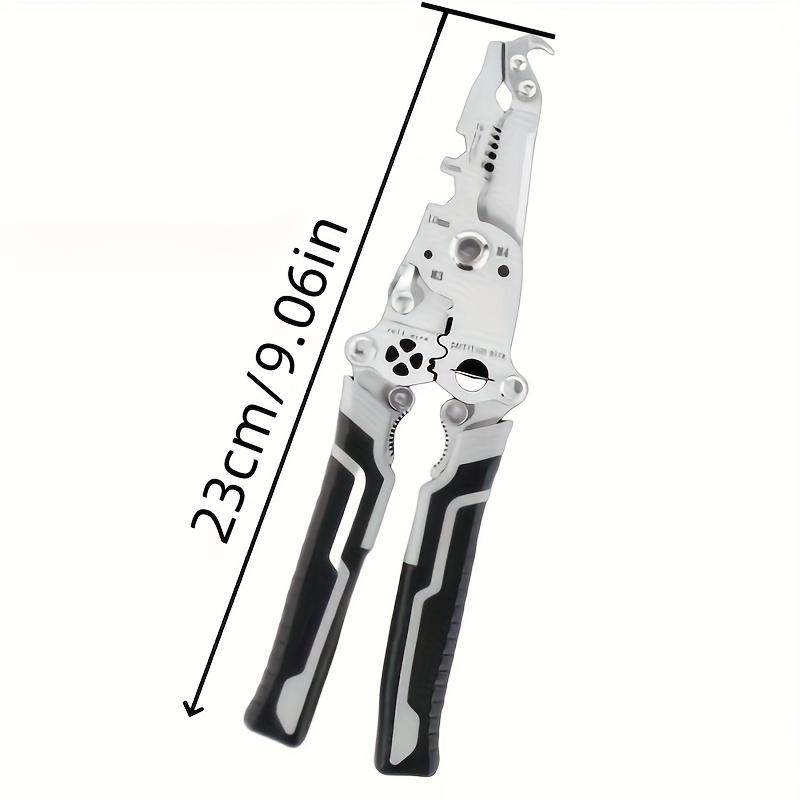 1pc 18in Foldable Wire Stripper Hand Tool for Wire Stripping, Cutting, Wrench, Fixing, with Convenient Storage Design, Suitable for Electrician, Home