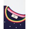 Girl Dark Blue Animal Long Sleeves Dress Baby Leisure T-shirt Skirt Kids New Arrival Autumn Cotton Knitted Dress 8