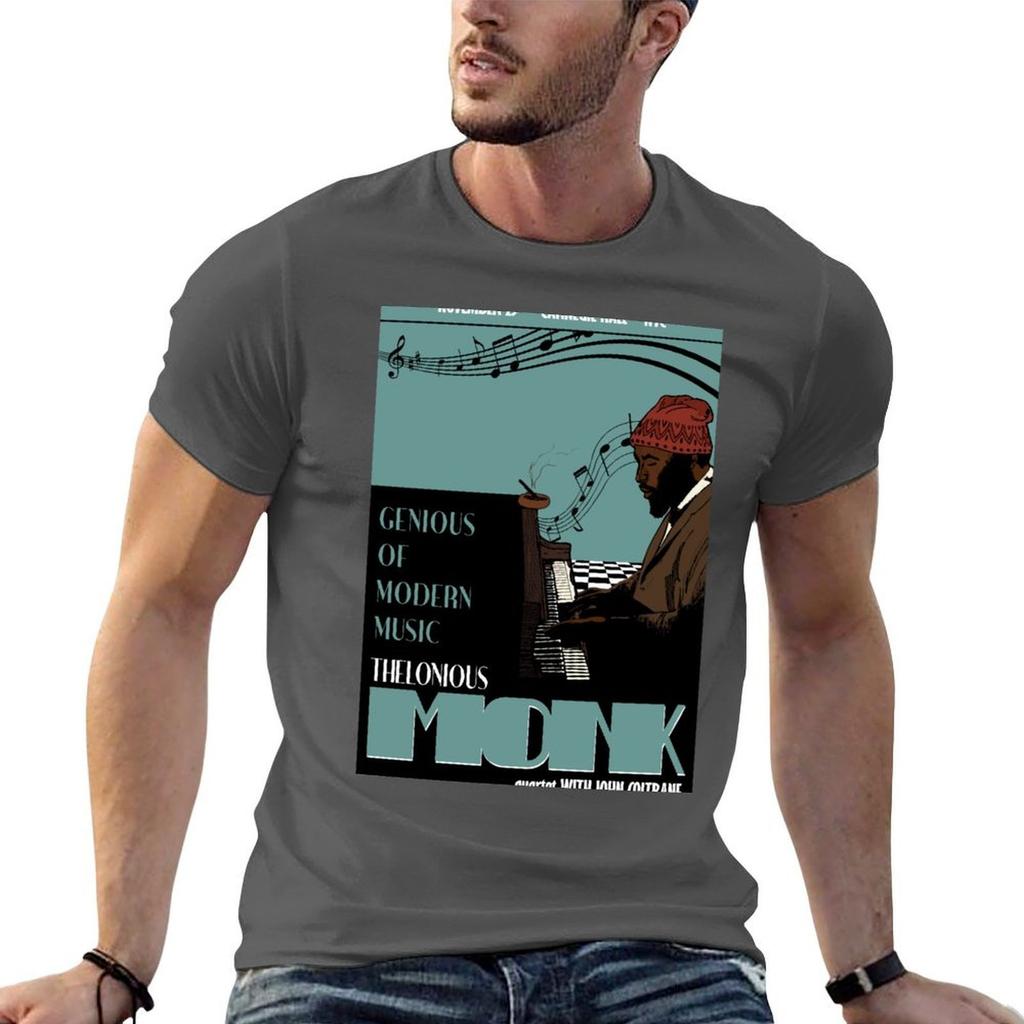 Thelonious Monk Original Jazz Art T-shirt t-shirt Unisex designer cotone t-shirt Unisex t-shirt stampate per Unisex Tshirt