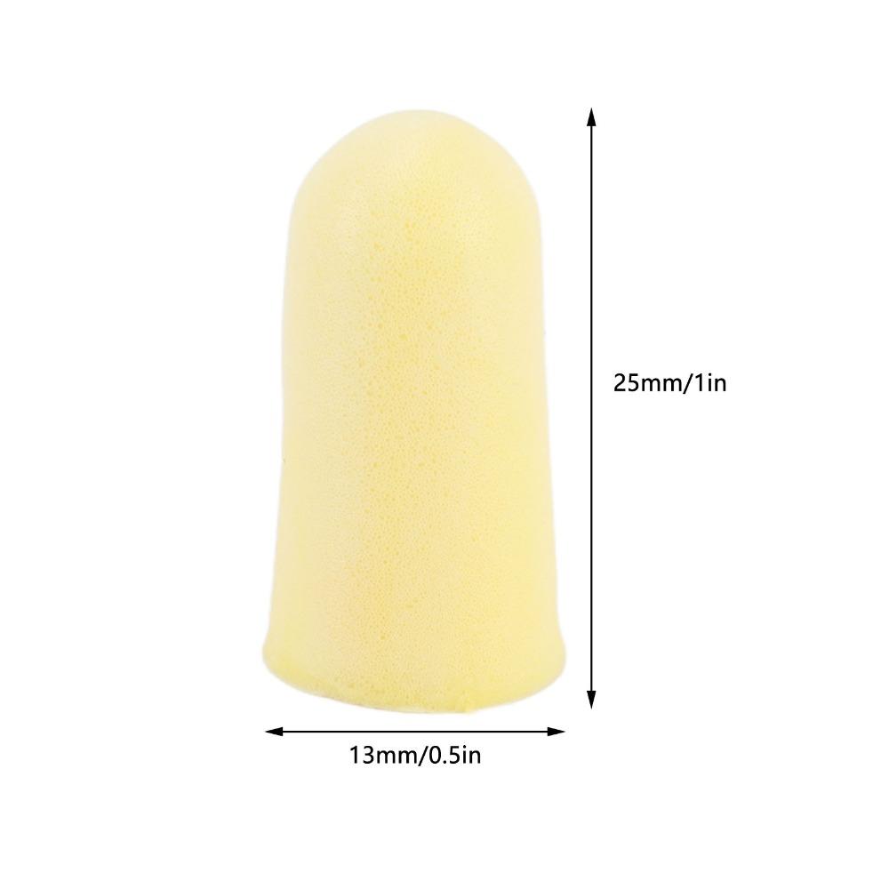 60Pcs 25 x 13mm Washable Noise Reduction Earplugs  Construction site daily hearing protection