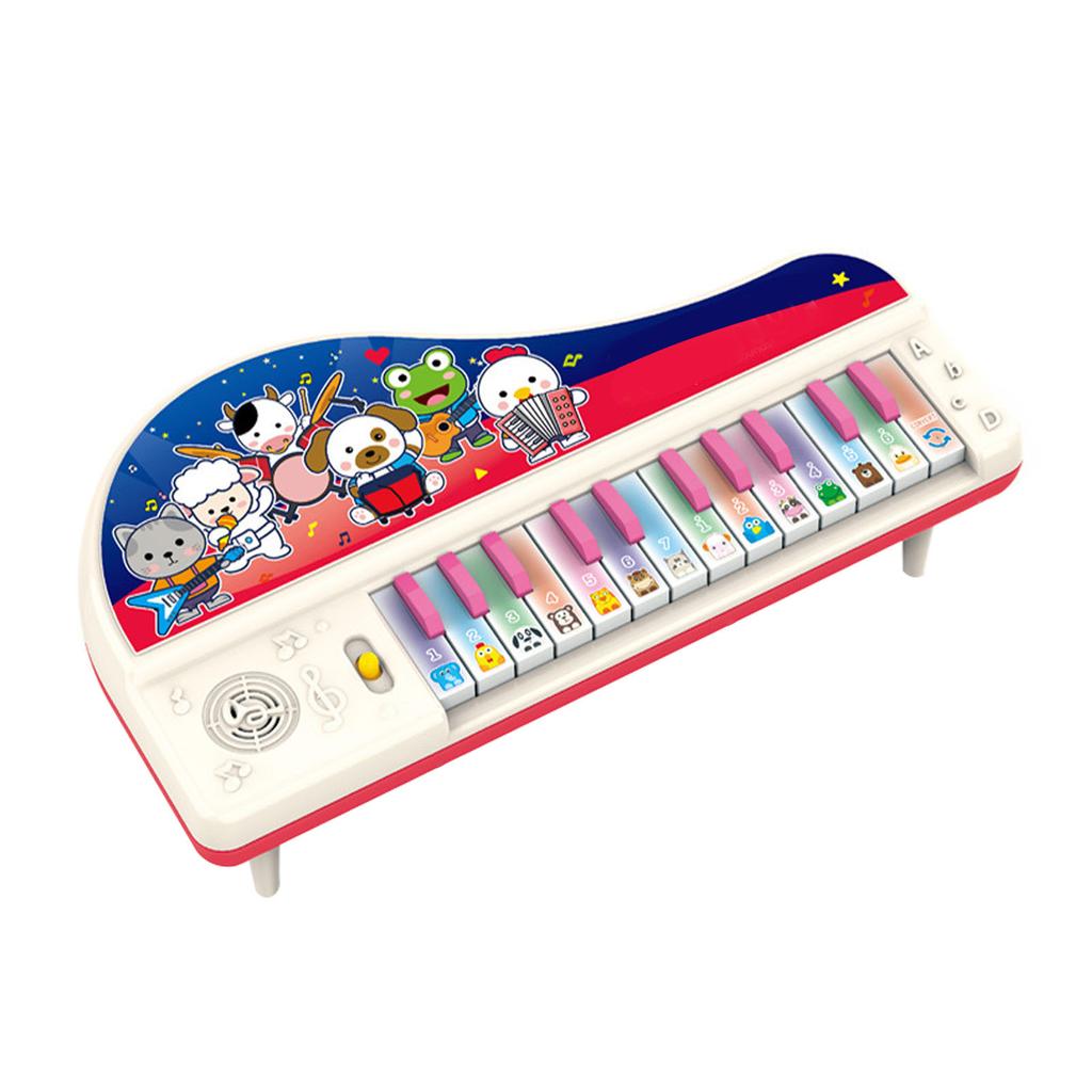 Cartoon Piano Toy Funny Animal Sound Multifunction Interactive Educational Kids Cartoon Piano