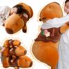 95cm Cartoon New Soft Giant Long Capybara Plush Doll Pillow High Quality Hoodie Capybara Plush Toy Home Decor Appease Doll