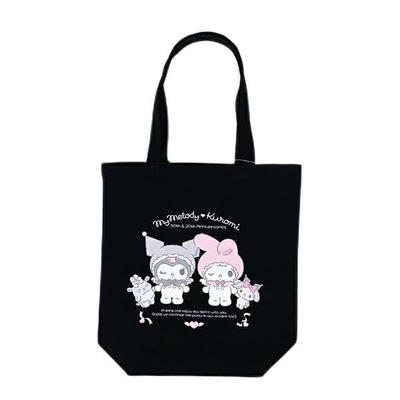 Torba tote My Melody Kuromi Anniversary Angel Czarna 50.&20.