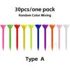 30pcs One Pack Golf Tees Plastic Long 80mm Cup Tees Golf Plastic Tees Step Down Upgrade for Men Women Kids Random Color Mixing 5
