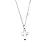 Pray Amulet Charm Necklace Cross Pendant Vintage Halloween Witchy Jewelry 43cm Chain