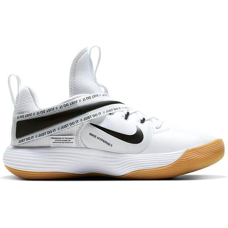 Nike React HyperSet Pohodlné Kulatá špička Nízké Tréninkové boty Unisex Bílá Černá Přírodní guma CI2955-100