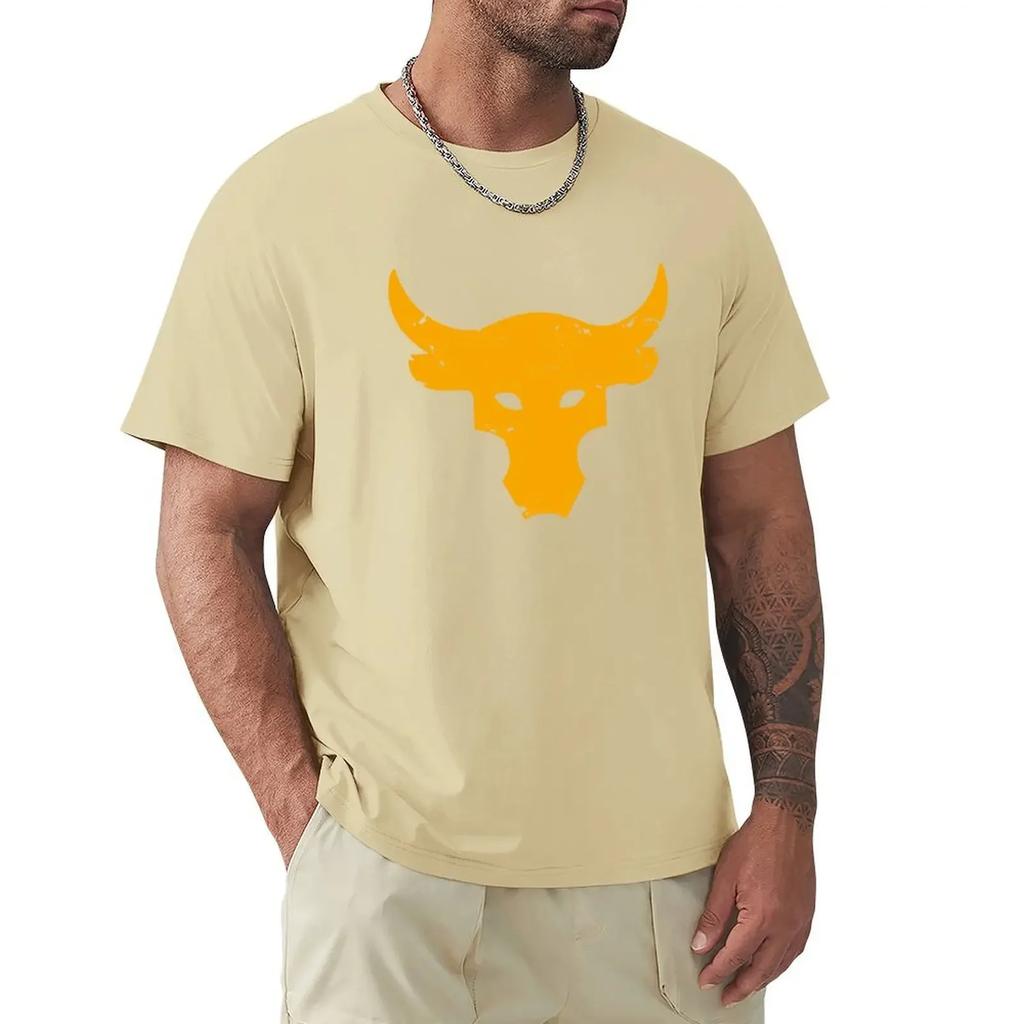 Koszulka Brahma Bull The Rock Project Siłownia Męska Z Okrągłym Dekoltem 100% Bawełna Koszulki T-shirt Top
