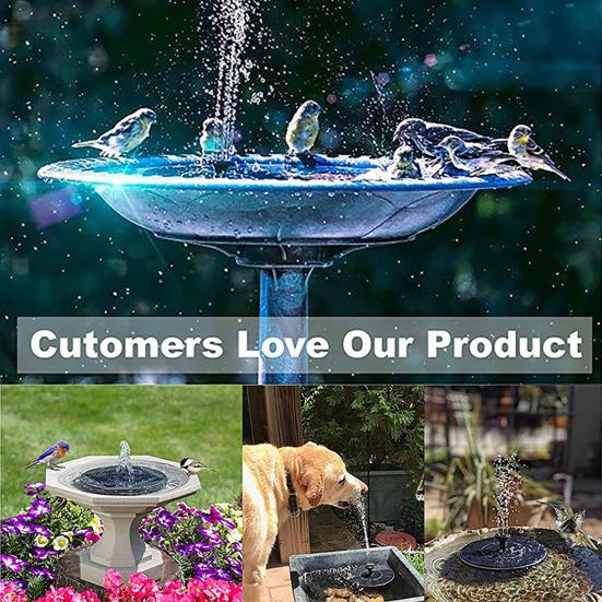 Solar-Springbrunnen für den Außenbereich, automatisches Ein- und Ausschalten, einfache Installation, hocheffiziente Vogeltränke, Solar-Wasserpumpe, Springbrunnen-Dekoration