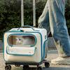Borsa da Viaggio Portatile per Animali Domestici per Gatti e Cani Piccoli con Manico a Trolley Design Anti-Stress Elevata Estetica Zaino per Gatti per