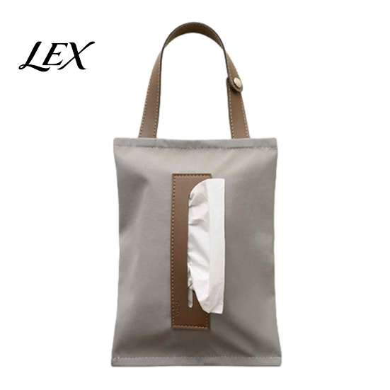 Portable Tissue Storage for Bedroom Hanging Canvas Box, Durable Wall Mounted Paper Towel Foldable Fabric Napkin Holder Dispenser, Easy Refill