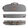 WUQIMUSC 4/4 Full Size Violin Case, Nylon Oxford Cloth, Lightweight Box with Adjustable Shoulder Strap, Travel Violin Case Bag (Gray)