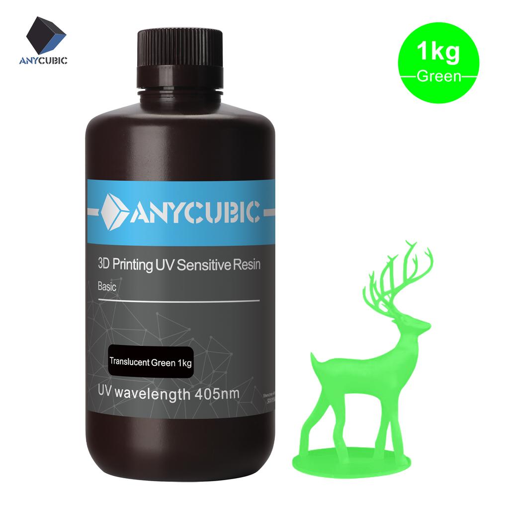 Original ANYCUBIC 3D Drucker Harz 405nm LCD Schnell-Aushärtung Harz Material Hohe Präzision Große