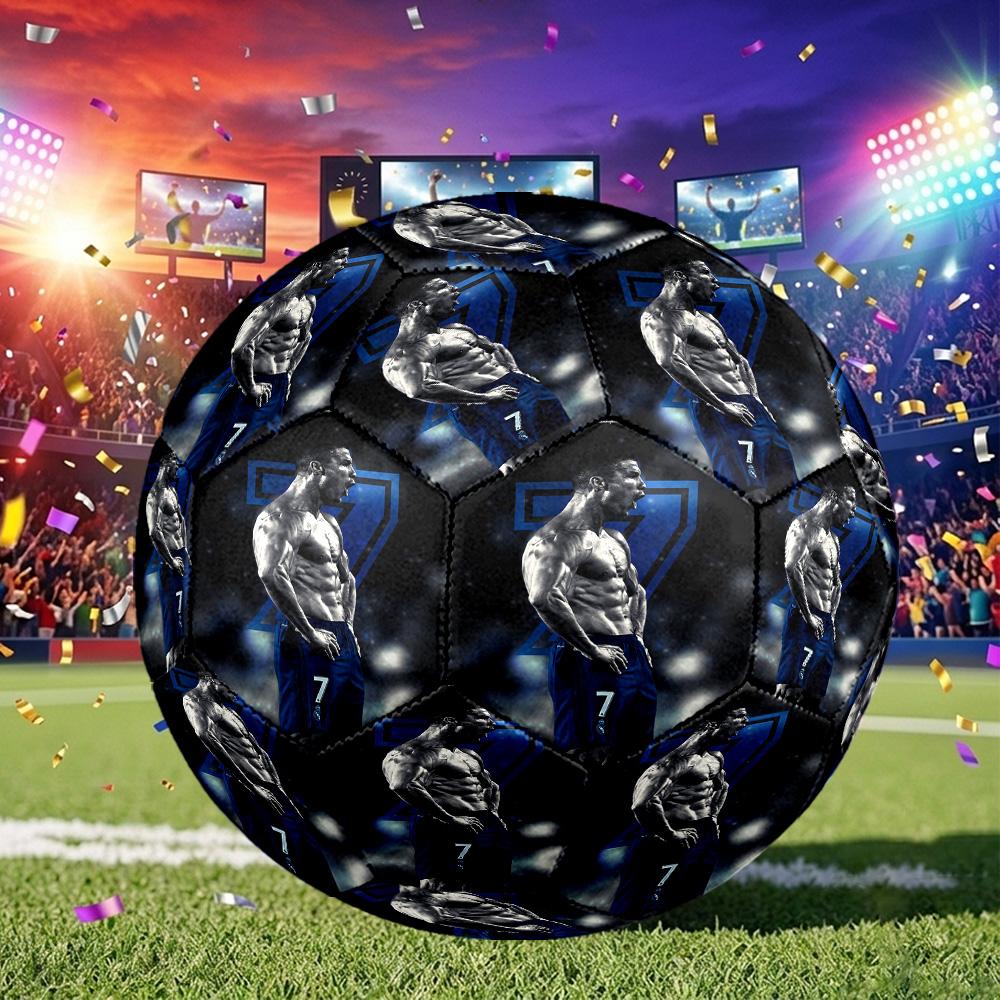 1pc Cr Football Legend Soccer Ball Size 5, Suitable for Practice Matches/tournament Training,Lightweight and Durable. Cl7021