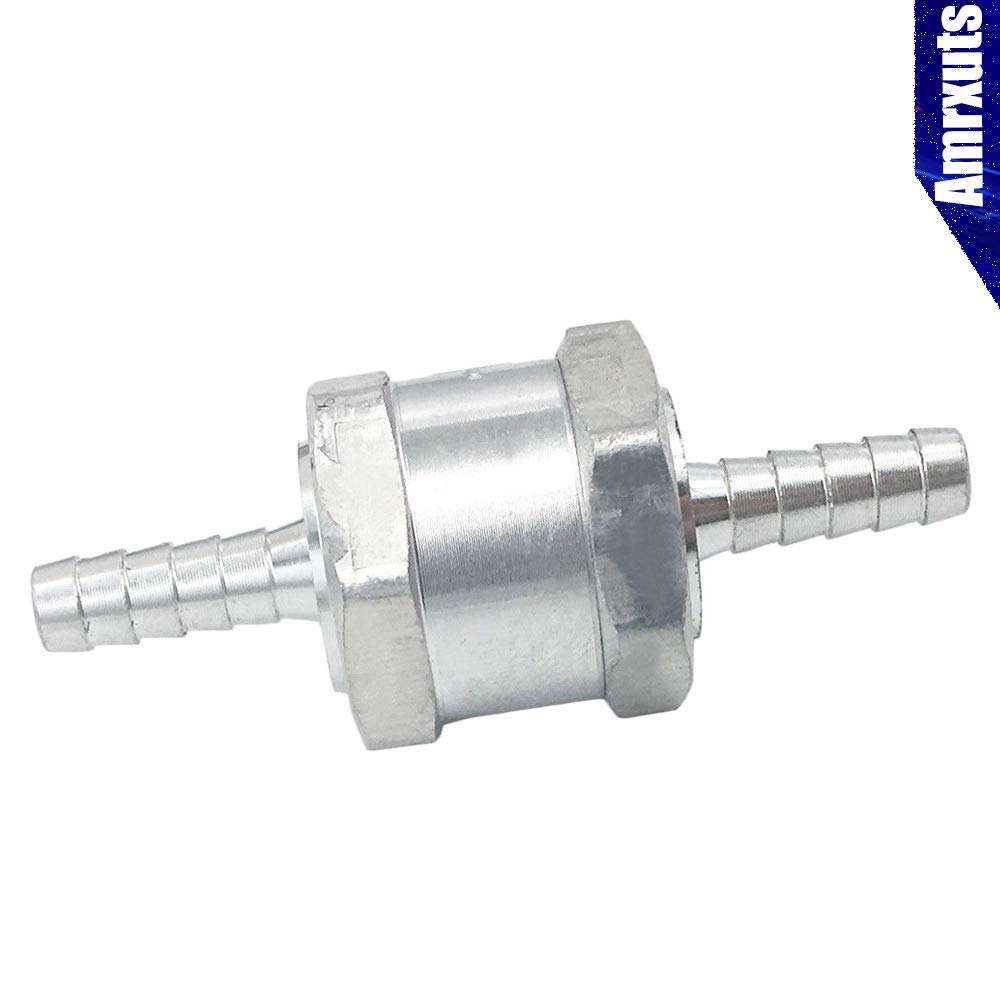Amrxuts 6mm 6mm 1/4 Fuel Non Return One Way Check Valve Gasoline Diesel Fuel