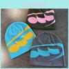 Jacquard Pattern Knitted Hat Women Autumn Winter Warm Woolen Beanie For Street Fashion