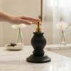 Bathroom Accessory Modern Minimalist Decorative Matte Black Soap Dispenser Easy to Refill Roman Column Soap Dispenser