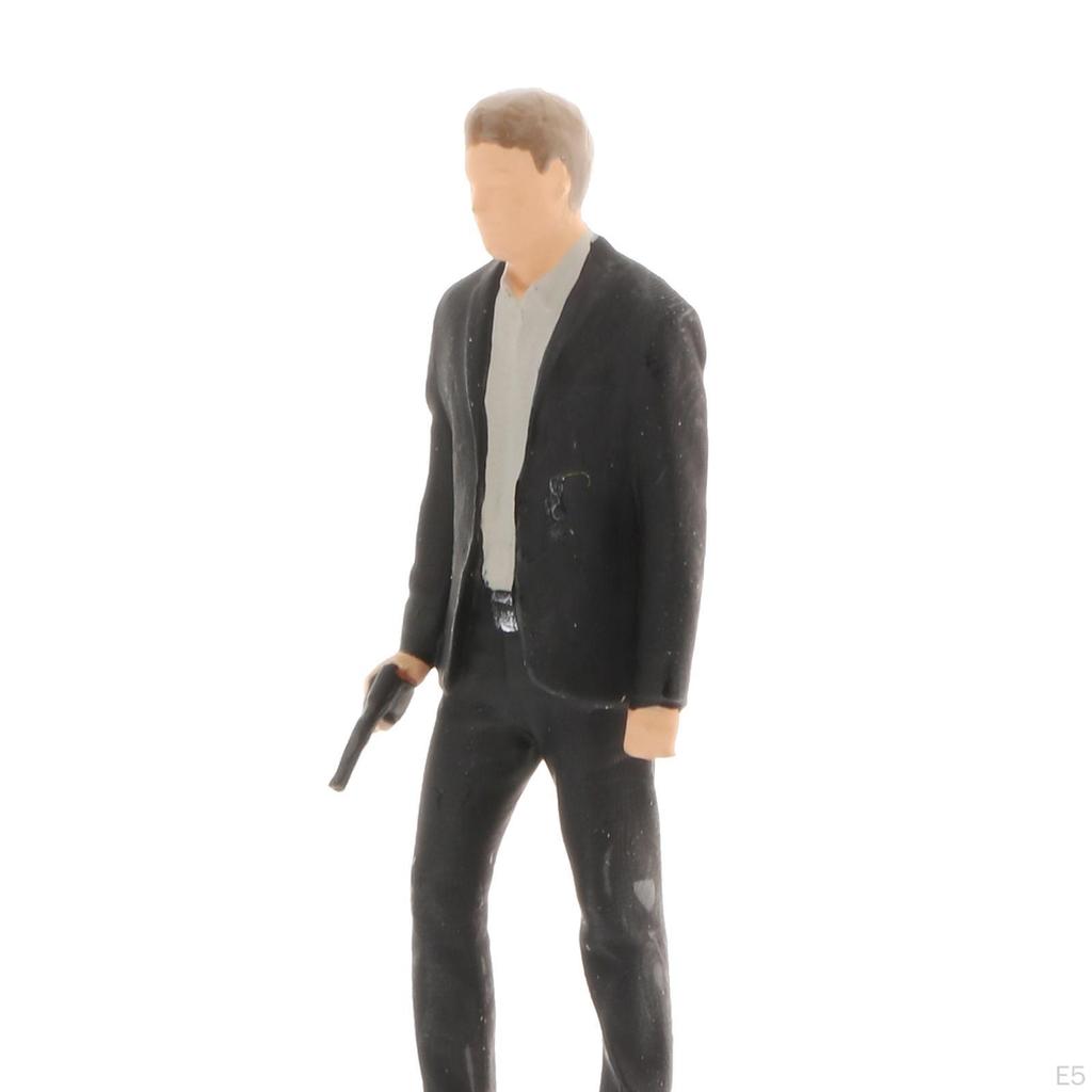 1/64 Diorama Cool People Man Train Buliding for Siku Home Decoration Accessories Supplies