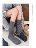 Women's Retro Ballet Wool Socks - Autumn & Winter, Long Calf-Length, Hollow Out, Korean Style Leg Warmers