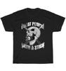 Billiards Pool Player I Beat People with a Stick Skull Eightball T-Shirt Unisex