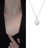 Mobius ring necklace light luxury niche collarbone chain necklace necklace for girlfriend's Valentine's Day gift