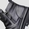 Luxury Men's Martin Style High Top Men Shoes  Motorcycle Leather Boots Zipper Retro Men's Boots Zapatillas Hombre