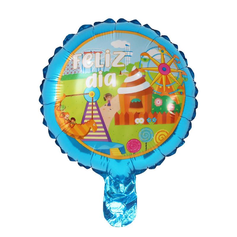 10Pcs Feliz Cumpleaños Día AIr Globos 10inch Colorful Mini Spanish Happy Birthday Foil Balloons Home Party Decorations Kids Gift