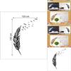 Premium Quality Removable Flying Feather Design Wall Stickers For Elegant Home Decor