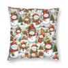 Christmas Royal Stewart Tartan Plaid Pillowcase Soft Fabric Cushion Cover Decor Pillow Case Cover Home Square 18''