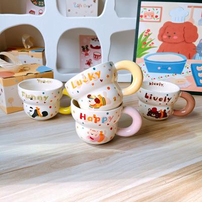 Cute Cartoon Milk Cup Couple Home Breakfast Coffee Cup Breakfast Mug Mug Ceramic Cup Souvenir