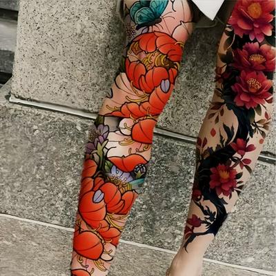 Realistic Effects Bright Design Beach Accessories Beach Outings Temporary Tattoo Stickers Suitable for All Arms and Legs Waterproof  High Quality
