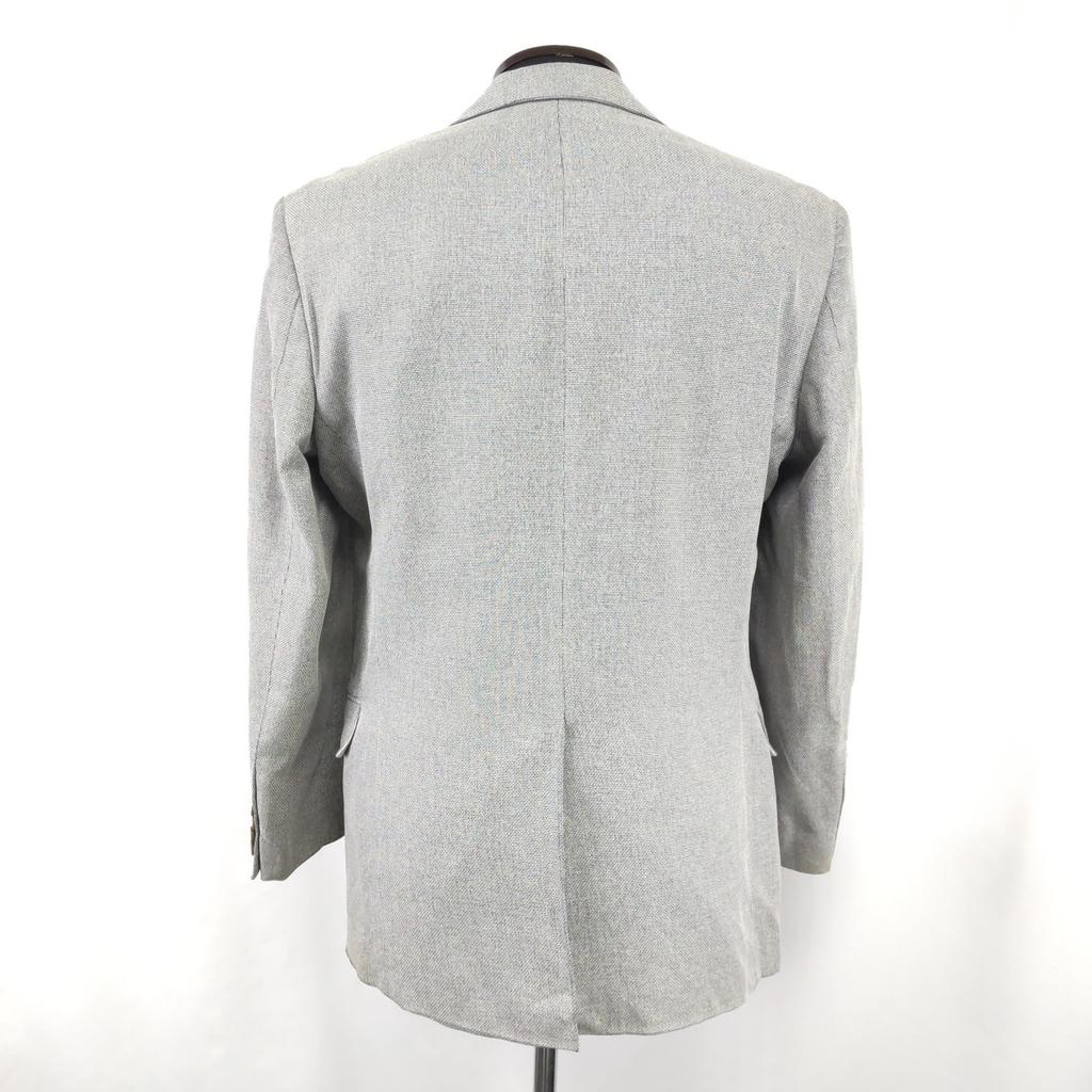 Hugo Boss Seidenmischung Maßgeschneiderte Jacke Herren S-M Grau(GEBRAUCHT)