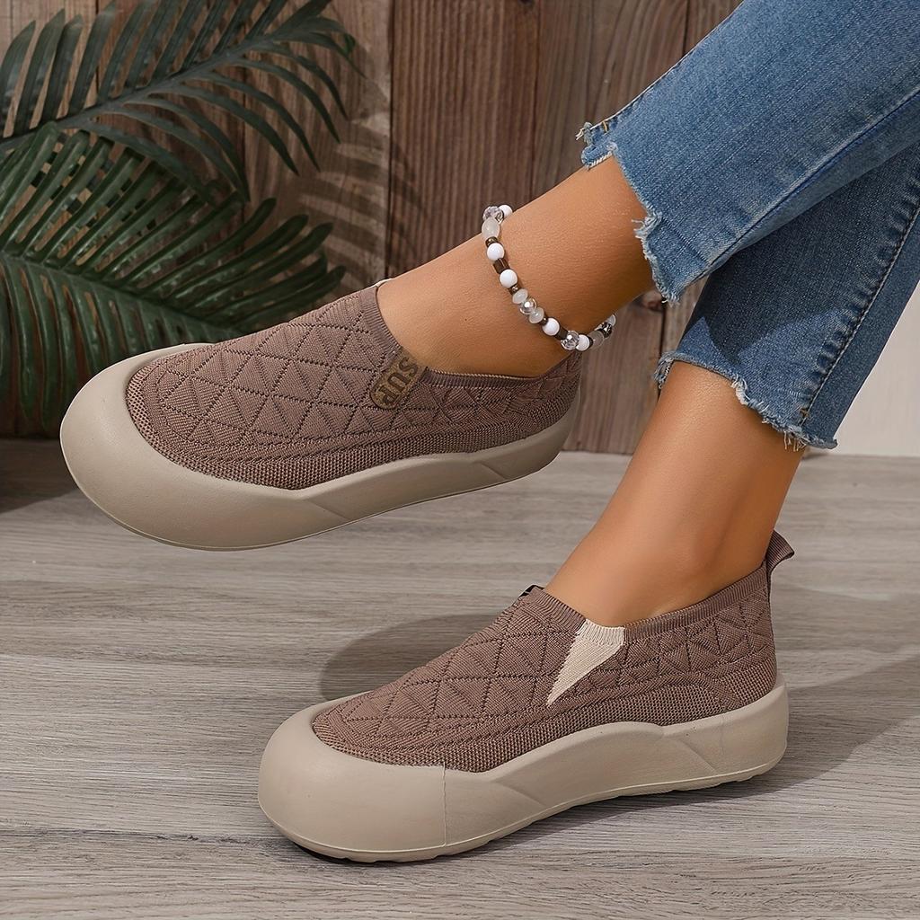 Nazouvací mokasíny - Měkká podrážka, Pohodlná a prodyšná tkanina, Nízké, s kulatou špičkou, Ležérní boty, Všestranné, Módní a pohodlné boty