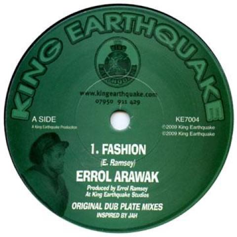 

7inch Record ERROL ARAWAK Fashion Fashion Dub KE7004 King Earthquake 2009 UK Reggae Ska Dub Used