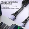 25CM To 1M Spring Short Charging Cable Fast Charging Data Cord for iPhone Car Power Bank