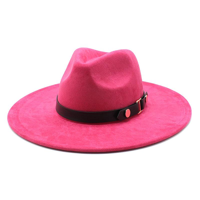 High Quality Hat Women'S Suede Hat Top Hat British Retro Men'S And Women'S Neutral Felt Hat