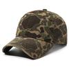 Gewaschene Kappe Outdoor Camouflage Baseballkappe für Herren und Damen Vielseitige Mode Weiches Oberteil Sonnenschutzkappe