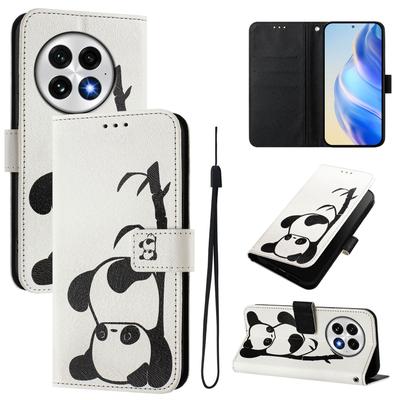 Cute Panda Luxury Painted Leather Case Wallet PU Leather Book Style Cover for Oneplus 9R,8T,Nord CE2 5G,Nord 2T,Nord N300,Oneplus 11 12...