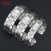 Stainless Bracelet Steel Solid Metal Watchband 16mm 17.5mm 20mm 22mm 23mm for T-ANk S-OLO Watch Band Couples Watch Strap
