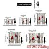 Set Of 2 Contemporary Flat Printing Jit Curtains Without Rod Cardinal Encounter Chic Polyester Easy Install Curtain