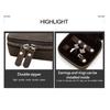 Echtes Leder Schmuckbeutel Rindsleder Uhrenetui Box für Reisen Tragbar Schmuck Zubehör Aufbewahrungstaschen Box