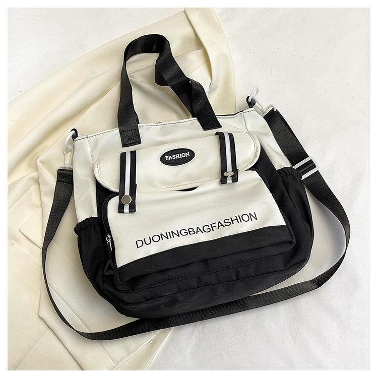 Borsa da Fitness alla Moda Borsa da Viaggio Impermeabile Grande Capacità Multitasche Tessuto di Nylon Borsa Sportiva Borsa da Palestra