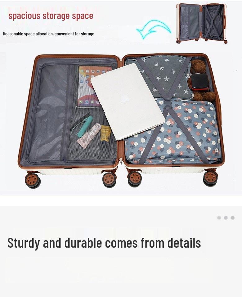 Fashionable 20-Inch Multifunctional Cabin Trolley Case for Men and Women - Parent-Child Travel Suitcase